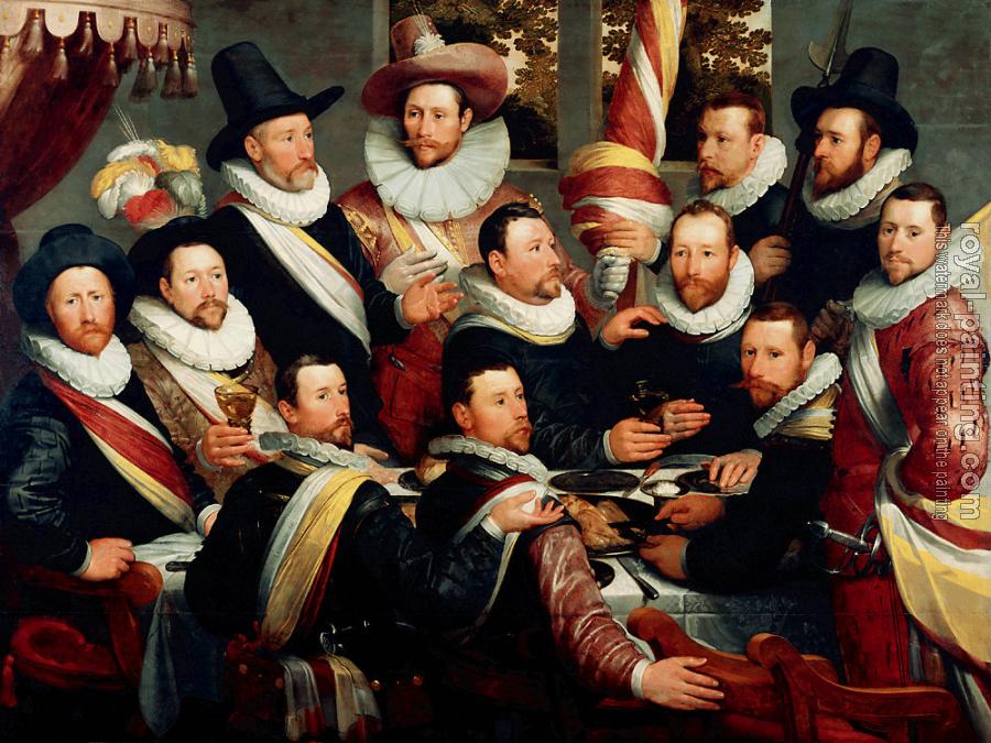 Cornelis Van Haarlem : Banquet of the Officers of the Company of St George